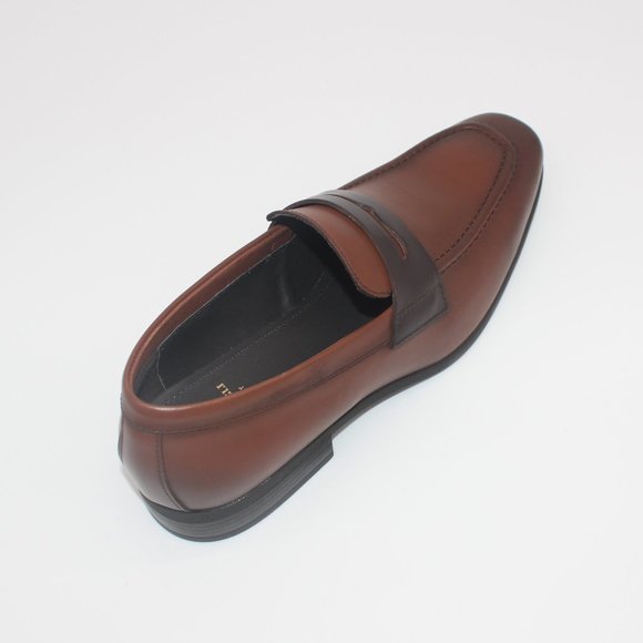BRUNO MAGLI MINEO COGNAC CALF LEATHER PENNY LOAFERS main image 7